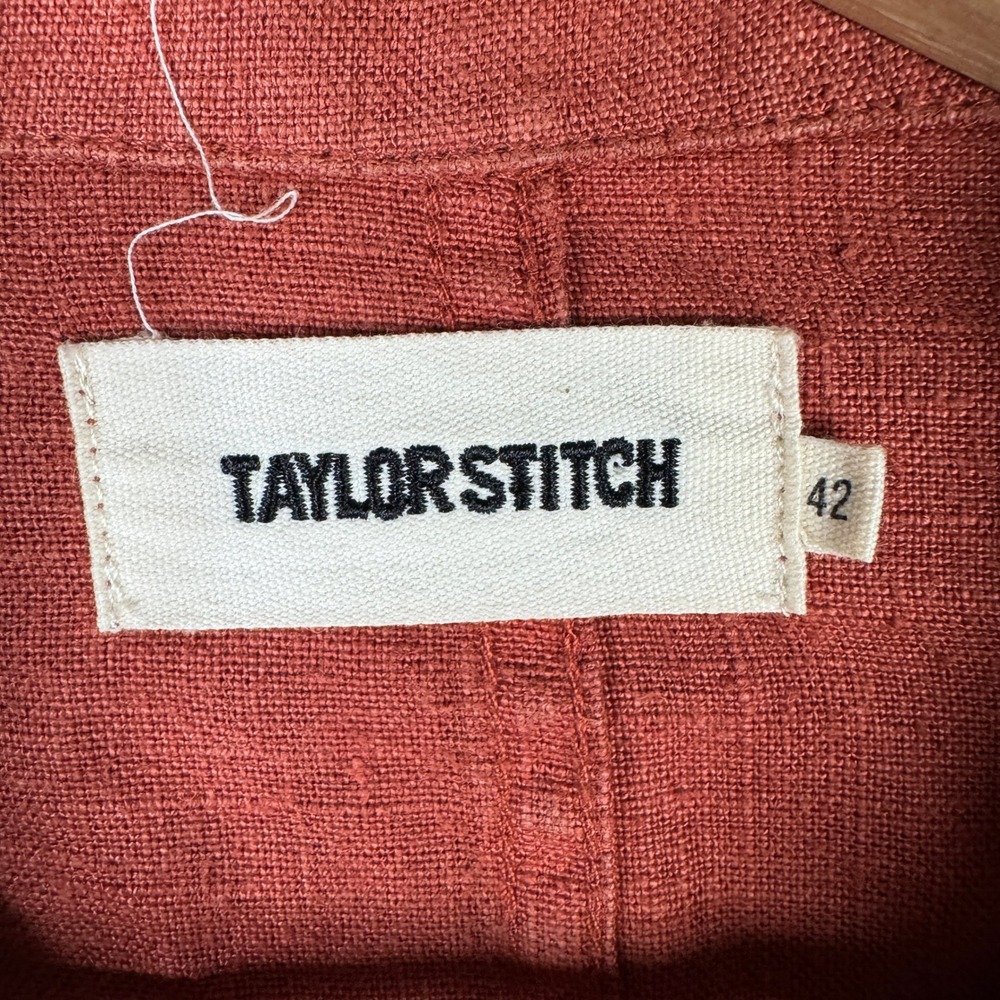Taylor Stitch The Ojai Jacket in Rust 100% Hemp Chore Coat Mens 42 Large - Picture 3 of 8